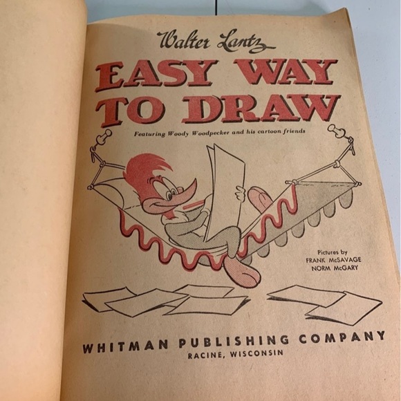 Vintage 1958 Walter Lantz
Woody Woodpecker 
Easy Way to Draw
Paperback #1416 - Picture 3 of 8